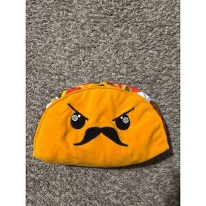 Mr. Señor Taco Mustache Plush Stuffed Taco Pillow Food